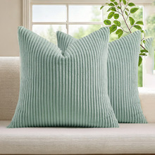 Gracie Corduroy Velvet European Pillowcases (Set of 2)